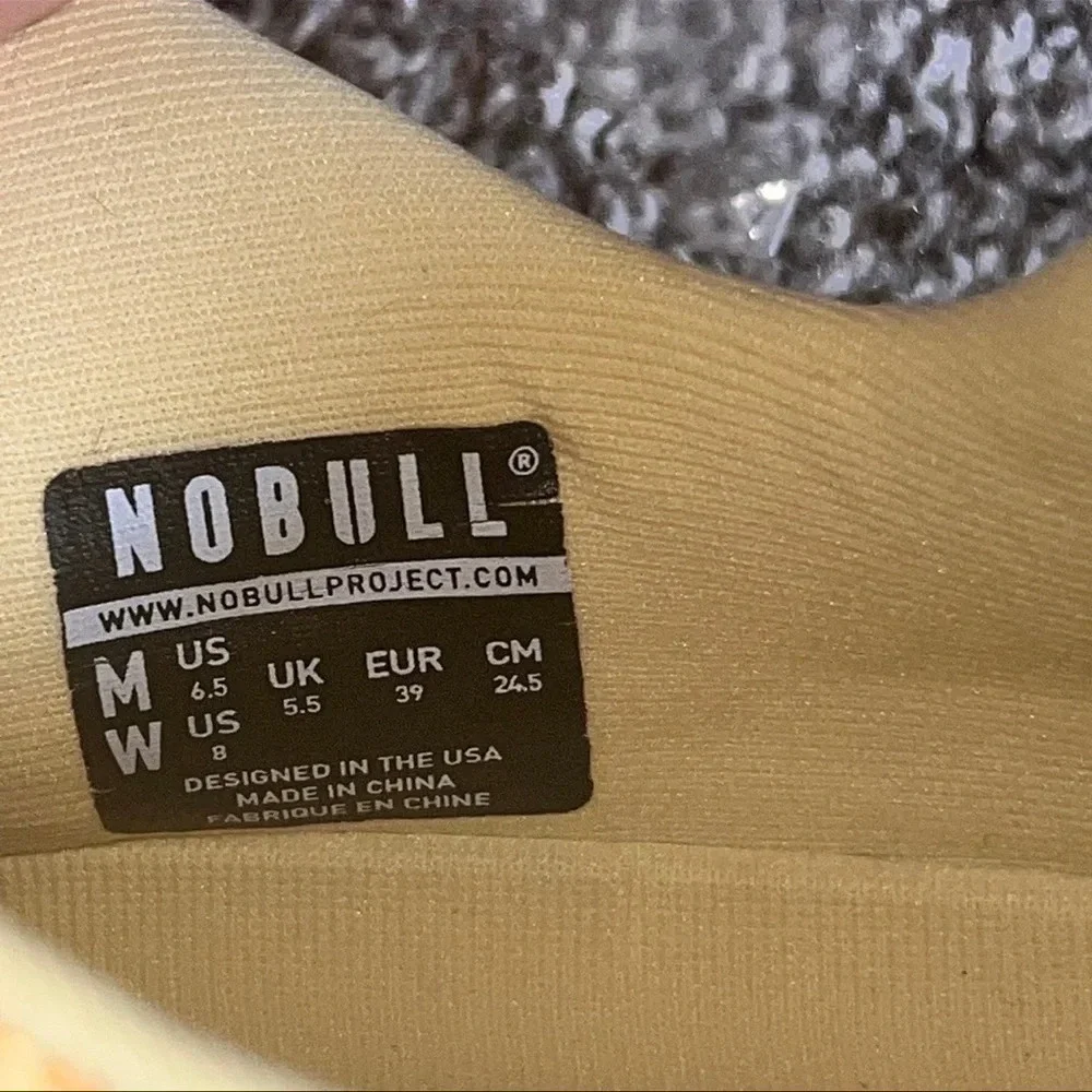 NoBull Sunrise Palm Canvas Trainers Size 8W